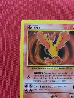 Pokemon: Moltres #27/62 Fossil Set Non Holo Vintage 1999 WOTC - LP - I81 - Image 4