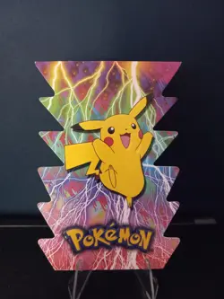 Pikachu #5 Pokemon 2001 Topps Johto Champions Die Cut - Image 1