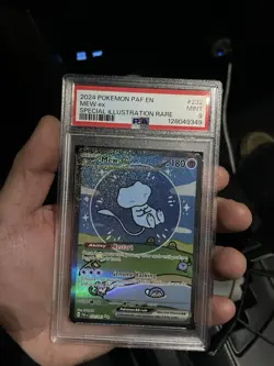 Pokemon 2024 PAF en Special Illustration Rare #232 Mew EX PSA 9 - Image 5