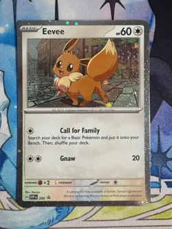 2025 Pokemon Destined Rivals Eevee Black Star Promo #200 - Image 1