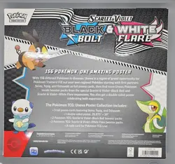 Pokemon TCG S&V Black Bolt & White Flare Poster Collection - 4 Packs - Sealed - Image 2
