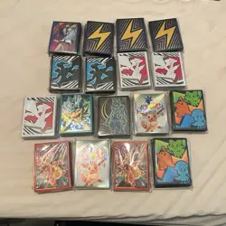 Lot of 17 Pokemon TCG ETB Sleeve Packs - Image 1