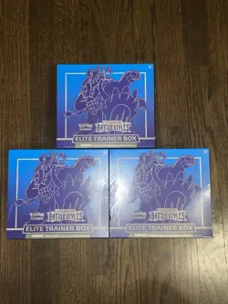 Pokemon Sword & Shield Battle Styles Factory Sealed ETB (Set of 3) - Image 1