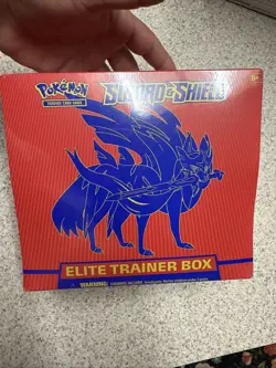 Pokemon Sword & Shield Base Set Elite Trainer Box Zacian 820650104459 - Image 1