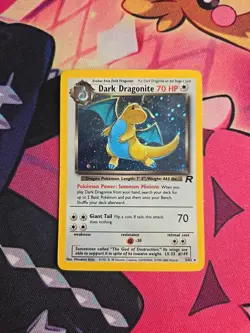 2000 Pokemon TCG Dark Dragonite Holo Rare Team Rocket Unlimited 5/82 WOTC - Image 1