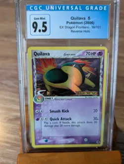 2006 Pokemon EX Dragon Frontiers Quilava Reverse Holo #36 CGC Gem Mint 9.5/10 - Image 1