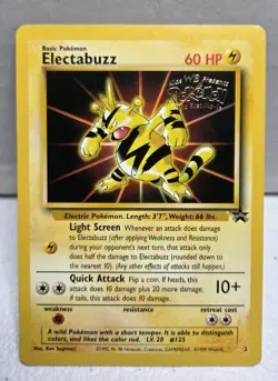 Electabuzz #2 WB Kids Stamped Black Star Promo Vintage WOTC Pokemon TCG LP-NM - Image 1