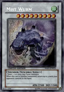 Mist Wurm Ltd Ed Secret Rare HA01-EN023 Yu-Gi-Oh! - Image 1