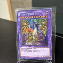 YUGIOH - Five-Headed Dragon BLHR-EN000 Secret Rare 1st Edition - ALT ART - CLEAN - Image 1