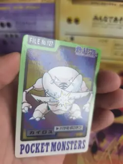 Pokemon Karte Card japanese carddass Pocket monsters 1997 Pinsir NM- - Image 3