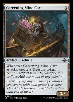 (1x FOIL) CAREENING MINE CART - Ixalan - MTG Magic the Gathering Card - Image 1