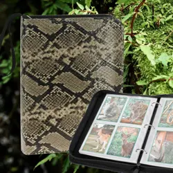 Trading Card Binder 4 Pocket, 400 Pockets Card Holder with 50 Removable Sleeves, - Image 2