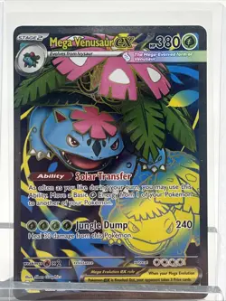 Mega Venusaur EX 155/132 Mega Evolution ENGLISH Pokemon Card NM In Protector - Image 1