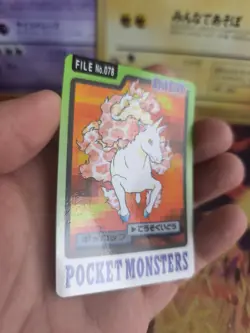 Pokemon Karte Card japanese carddass Pocket monsters 1997 Rapidash Galoppa NM- - Image 4