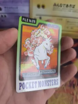 Pokemon Karte Card japanese carddass Pocket monsters 1997 Rapidash Galoppa NM- - Image 5