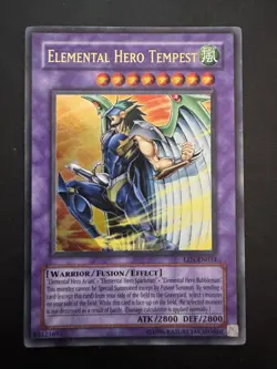 Yu-Gi-Oh! Elemental Hero Tempest Ultra Rare Card EEN-EN034 - Image 1