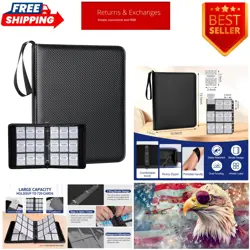 9-Pocket Card Binder - 720 Capacity for MTG, Sports & Pokemon Cards - Image 1