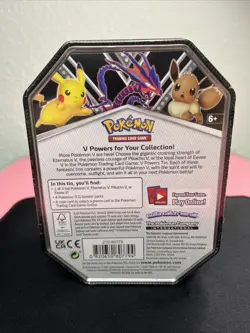Pikachu V Powers Tin Pokemon Trading Card Game - New Sealed! - Image 4