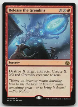 MTG Release the Gremlins R Aether Revolt 96 LP - Image 1