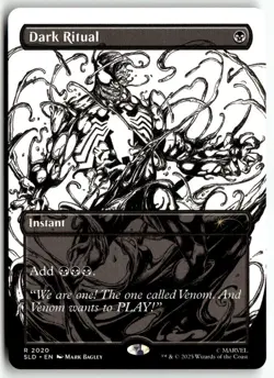 Dark Ritual 2020 INKS NON-FOIL MTG Venom Spider-Man Secret Lair - Image 1