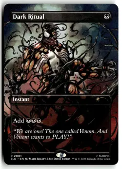 Dark Ritual 2001 COLORS NON-FOIL MTG Venom Spider-Man Secret Lair - Image 1