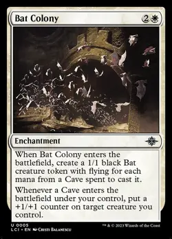 (2x FOIL) BAT COLONY - The Lost Caverns of Ixalan - MTG Magic the Gathering Card - Image 1