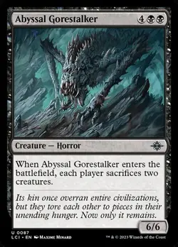(2x FOIL) ABYSSAL GORESTALKER - Ixalan - MTG Magic the Gathering Card - Image 1