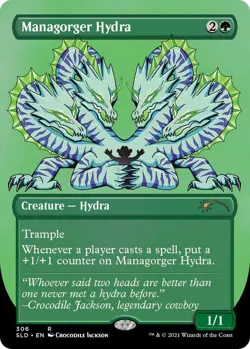 1 x Managorger Hydra (306) - Borderless NM Secret Lair Drop Series MTG - Image 1