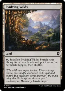Evolving Wilds - Near Mint MTG Commander: Bloomburrow - Image 1