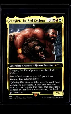MTG Magic the Gathering SLD Secret Lair Drop SF2 #415 Zangief the Red Cyclone - Image 1