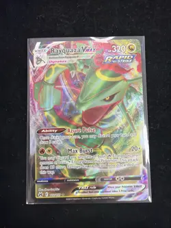 POKEMON CROWN ZENITH RAYQUAZA VMAX FULL ART MINT 102/159 - Image 1