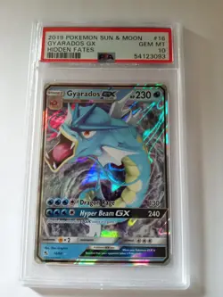 Pokemon SM Hidden Fates Gyarados GX 16/68 Ultra Rare Holo Foil PSA 10 GEM MINT - Image 1
