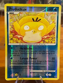 2009 Pokemon Platinum Base Set Psyduck 87/127 Reverse Holo MP - Image 1
