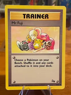 1999 Pokemon Fossil Set Trainer Mt. Fuji 58/62 Uncommon MP - Image 1