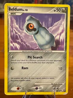 2009 Pokemon Platinum Supreme Victors Beldum 90/147 Common Basic MP - Image 1