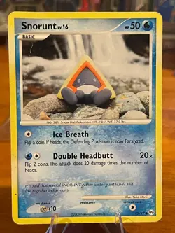2009 Pokemon Platinum Arceus Snorunt 75/99 Common Basic MP - Image 1