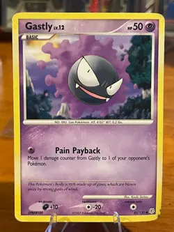 2007 Pokemon Diamond & Pearl Gastly 82/130 Common Basic MP - Image 1