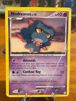 2007 Pokemon Diamond & Pearl Base Set Misdreavus 91/130 Common Basic HP - Image 1
