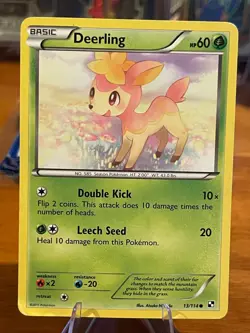 2011 Pokemon Black & White Base Set Deerling 13/114 Common Basic MP - Image 1