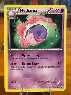 2011 Pokemon Black & White Base Set Musharna 49/114 Rare Stage 1 MP - Image 1