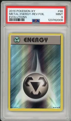 2016 Pokemon XY Evolutions Metal Energy Reverse Foil Holo #98 PSA 9 - Image 1