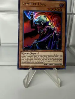 Yugioh! Vampire Lord - SBSC-EN007 - Ultra Rare - 1st Edition NM - Image 5
