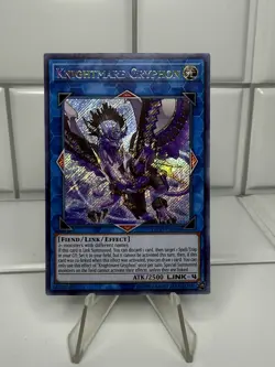 Yugioh FLOD-EN048 Knightmare Gryphon Secret Rare Unlimited NM - Image 1