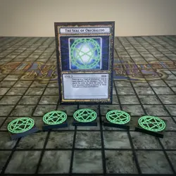 Yugioh Dungeon Dice Monsters Custom Seal Of Orichalcos Set (5x Tiles/1 Card) - Image 1