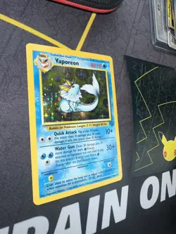 Pokemon Card Vaporeon 12/64 Holo Rare 1999 Jungle Set 🔥PSA Grade🔥159💎NM ++💎 - Image 3