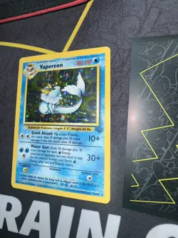Pokemon Card Vaporeon 12/64 Holo Rare 1999 Jungle Set 🔥PSA Grade🔥159💎NM ++💎 - Image 4