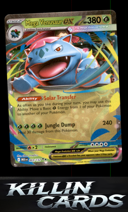 Mega Venusaur ex - 003/132 003/132 Pokemon Double Rare ME01: Mega Evolution Card - Image 1
