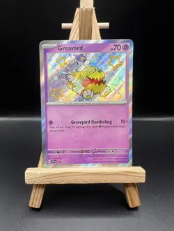 Pokemon Greavard SVP Shiny EN 070 Promo Card Karte Paldean Fates Holo EN NM - Image 1