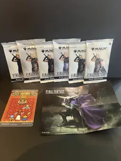 Magic the gathering final fantasy prerelease box (open). Includes 7 promo cards - Image 3