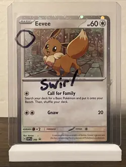 [SWIRL] Eevee 200 Cosmos Holo Scarlet & Violet Black Star Promo Card Pokemon NM - Image 1